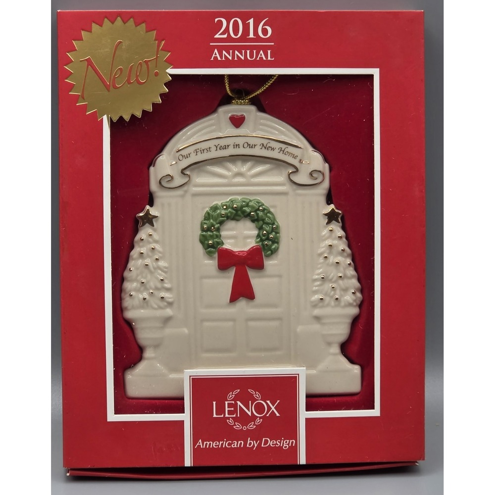 Lenox 2016 First Year in Our New Home Christmas Ornament 4" Annual Boxed